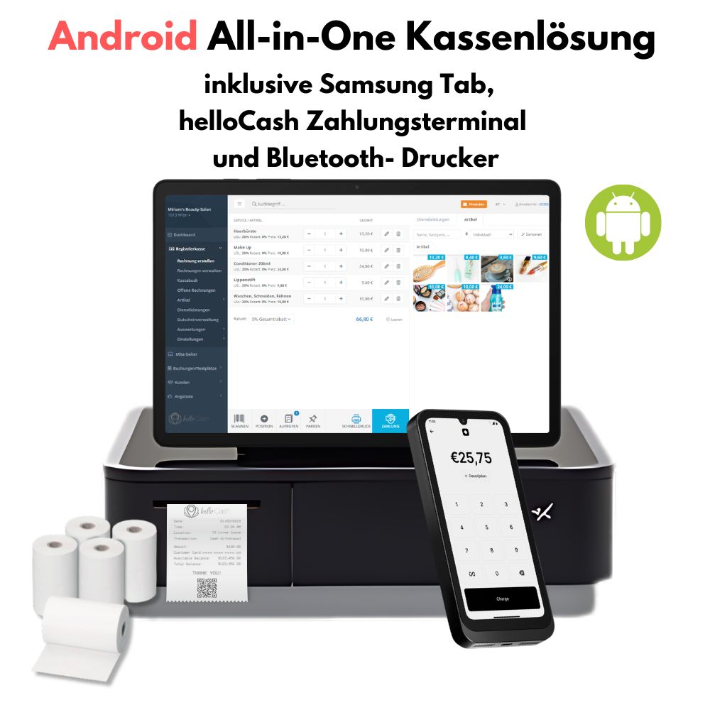 Android All-in-One Kassenlösung - Black Edition